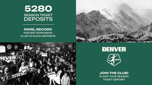 Denver NWSL hits 5,280 Season Ticket Deposits