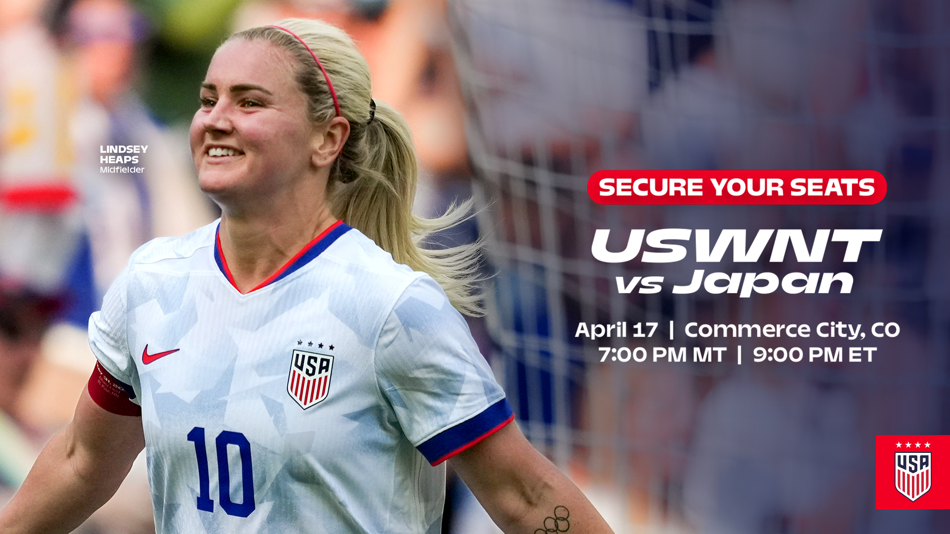 USWNT vs. Japan at DICK’S Sporting Goods Park: Lindsey Heaps Homecoming