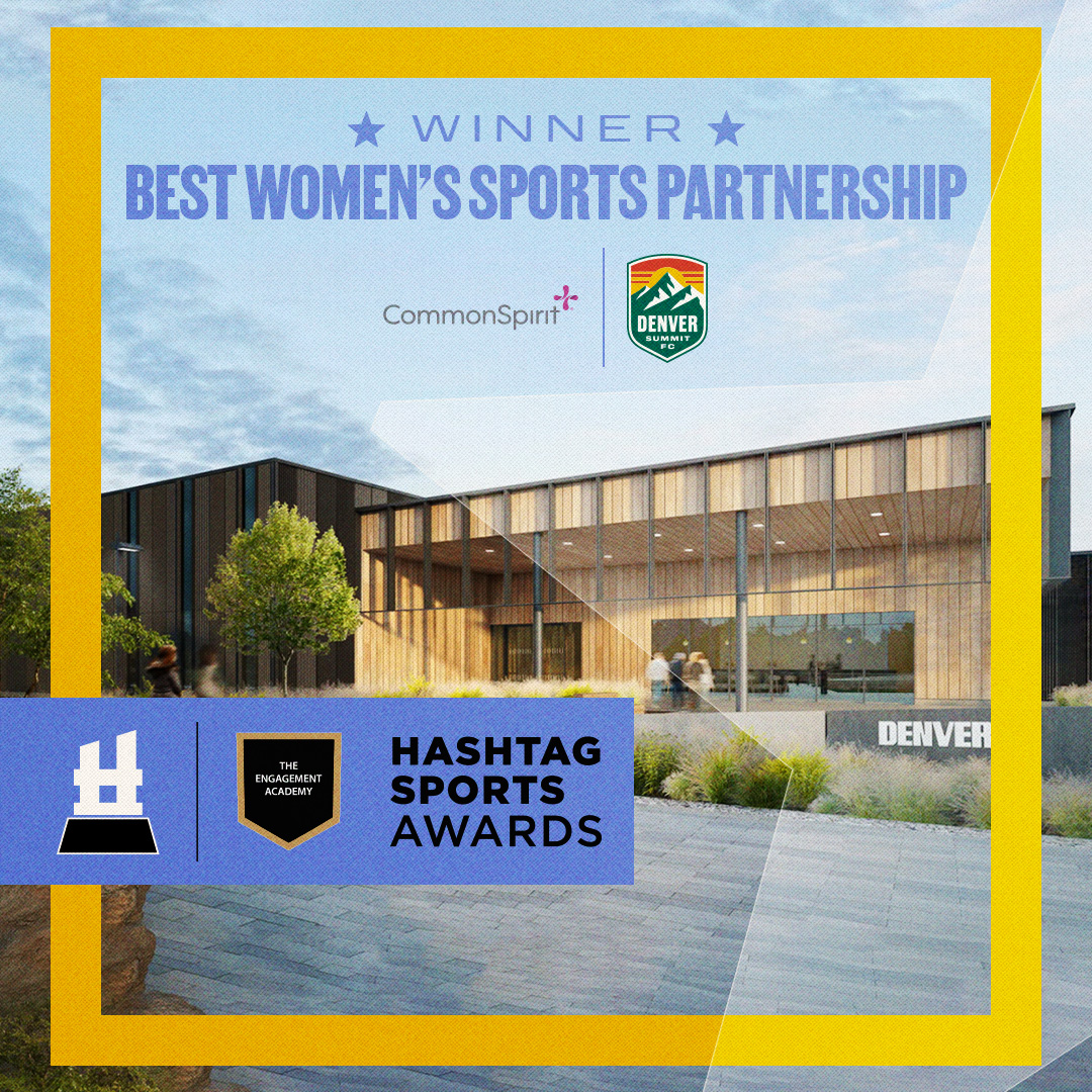 Denver Summit FC and CommonSpirit Health winners of Best Women's sports Partnership