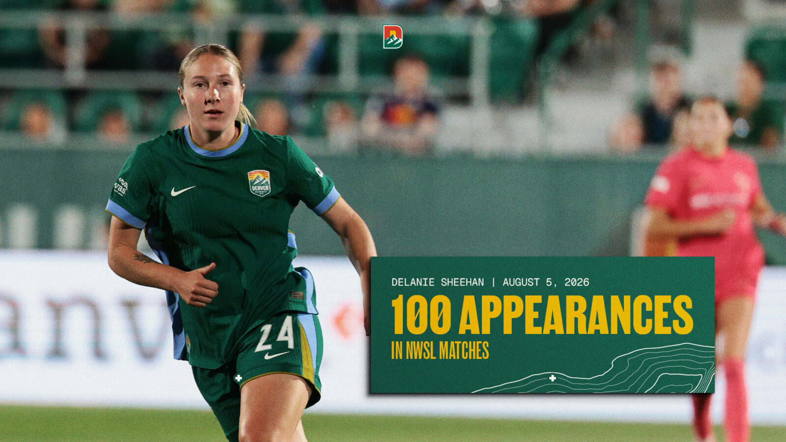 Delanie Sheehan 100 NWSL Caps