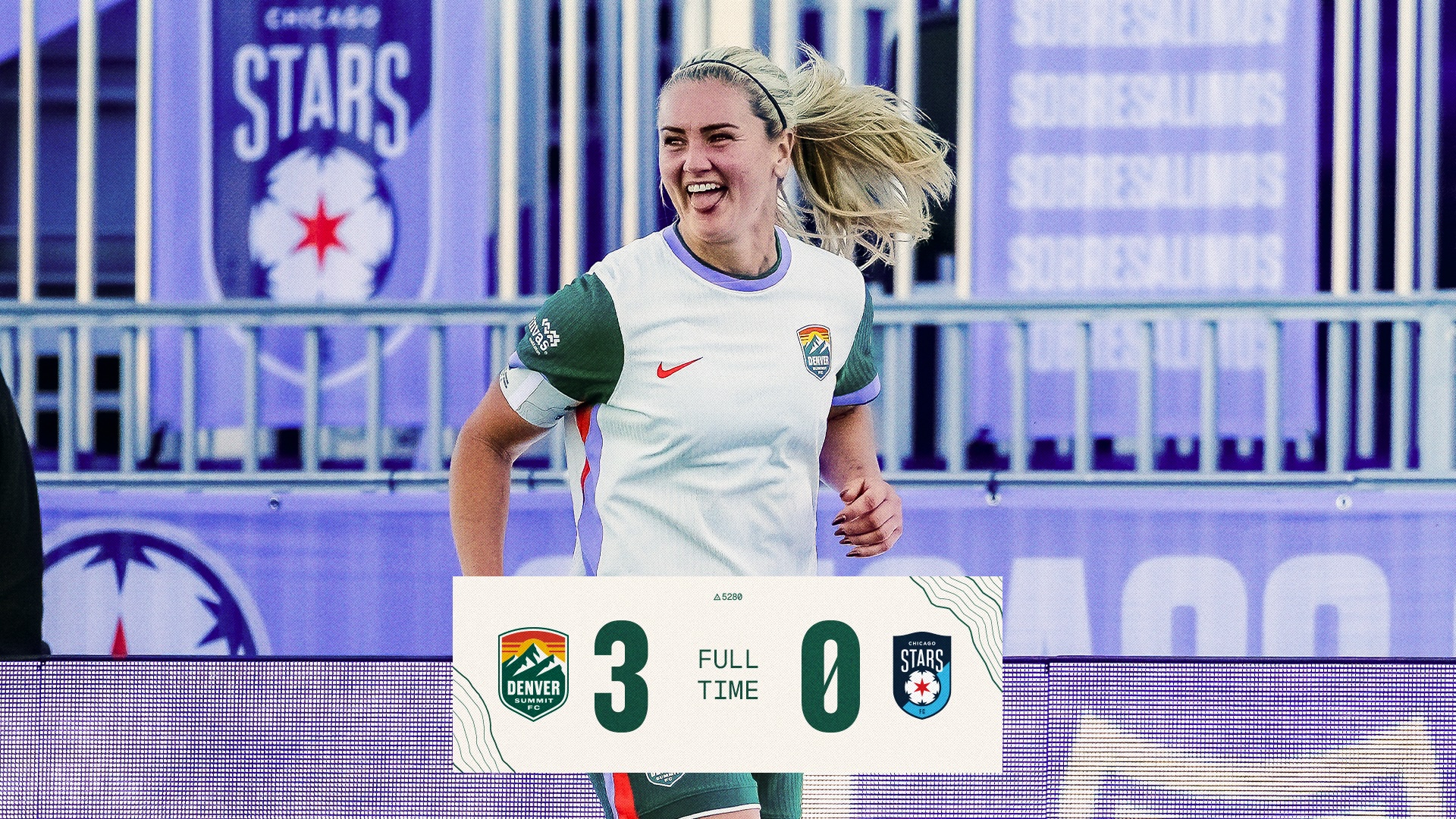 final score of 10/4 match against Chicago Stars FC